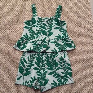 Janie & Jack Piece Set Girls Size 12, Tank top and shorts